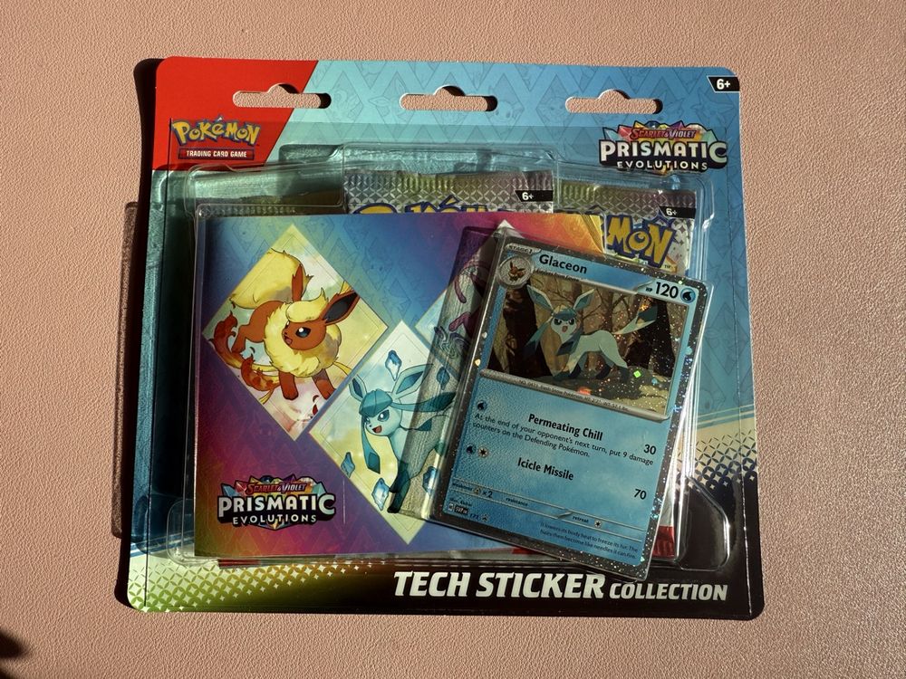 Glaceon SVP 171 Tech Sticker Collection Prismatic Evolutions (Neu und ...