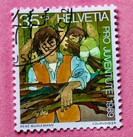 Nr.J 311 Sozialeinsatz Pro Juventute GESTEMPELT 1989   