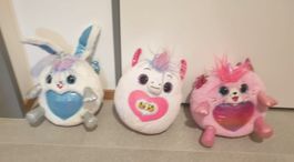 Set aus 3 Rainbocorns Plüschfiguren