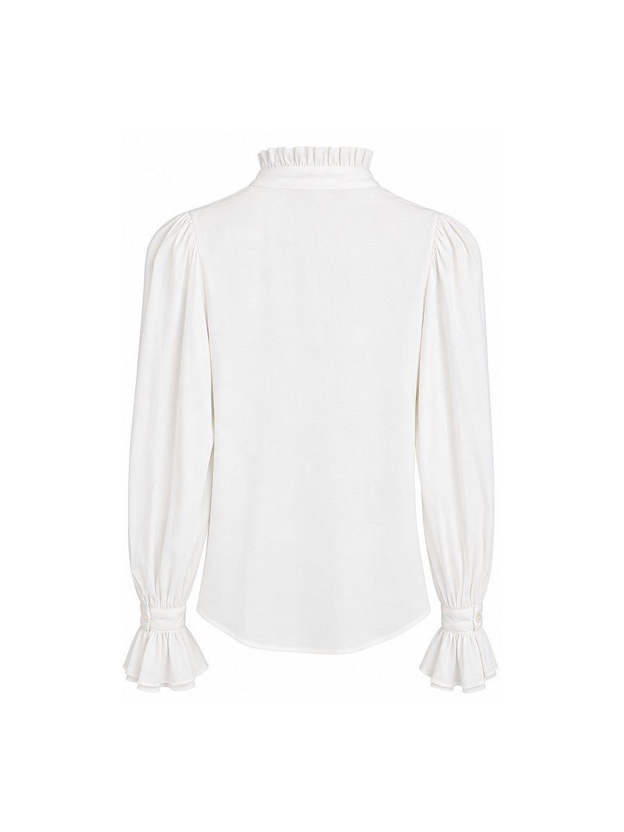 Zara Blusen: ZARA White Romantic Ruffle Blouse – Neu (gemäss Beschreibung) aus Obfelden von sib_8l25 1