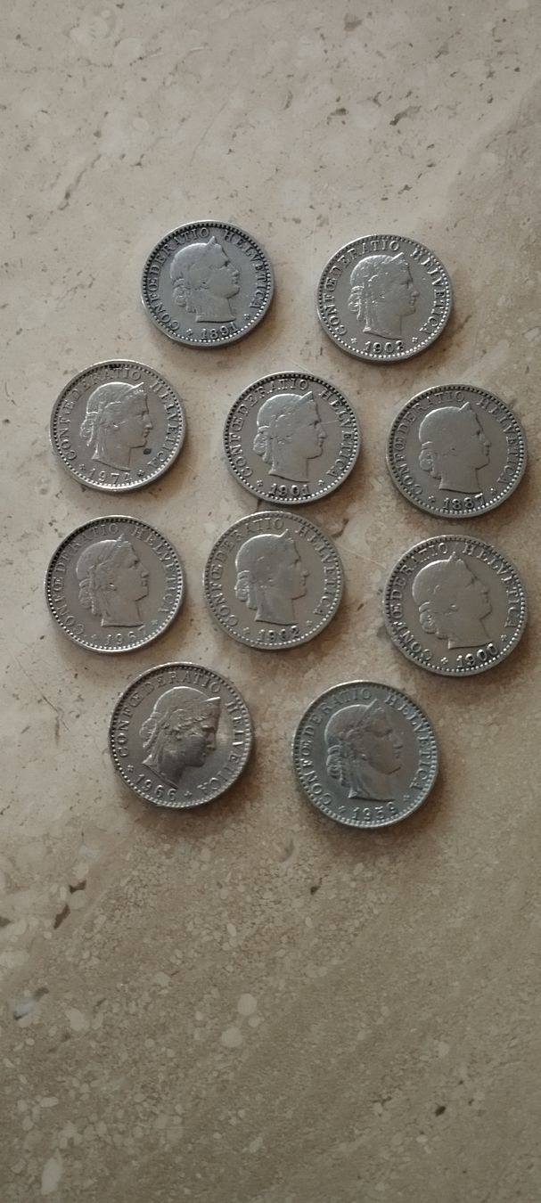 Tutti le monete: 10 x 20 Rappen Schweiz – Usato da Oberdorf SO venduto da and_jxk2 2