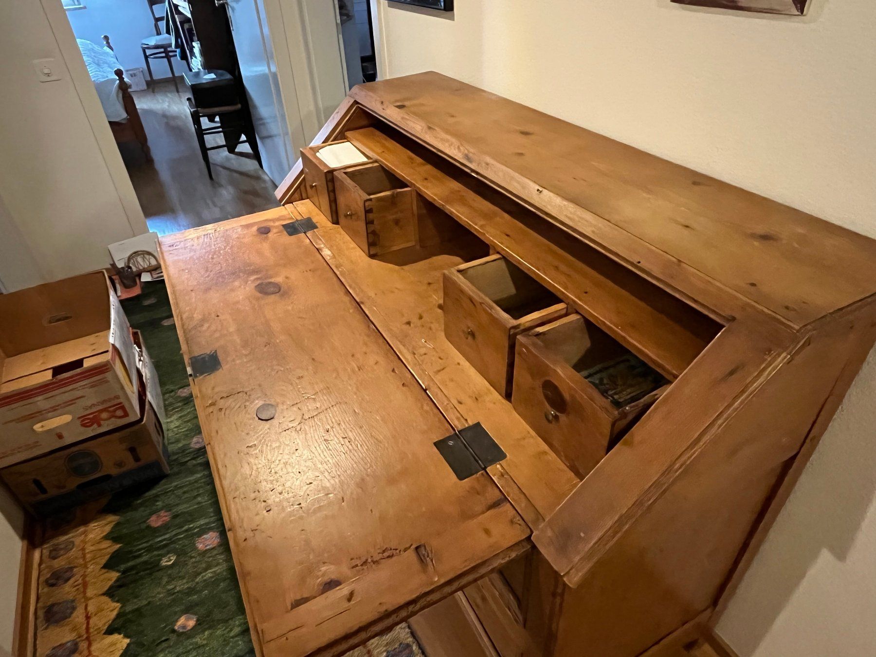 Cassettiere: Sekretär Antik Holz – Usato da Lenz venduto da Klimbim7083 7