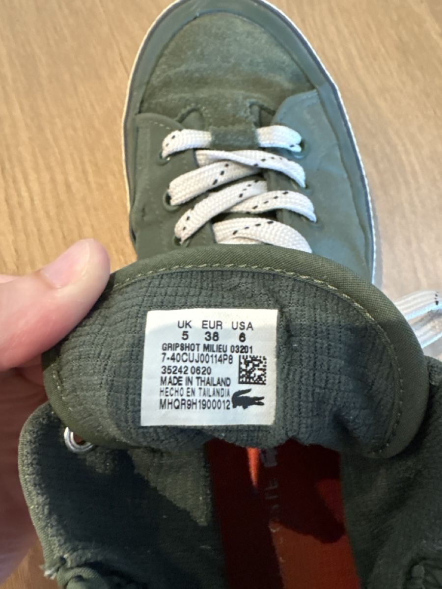 Lacoste Scarpe da uomo: Lacoste Sneaker Grün Grösse 38 – Usato da Steffisburg venduto da Gretchenfrage 4