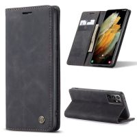 S21 Ultra - Etui clapet portefeuille pochettes support