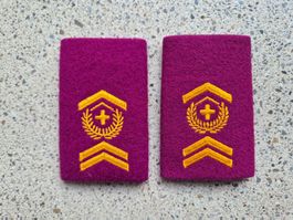 * Gradabzeichen Patten Set Adjutant Logistik * 