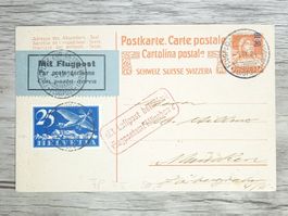 TR80 Carte Postale + Timbre Suisse 1924