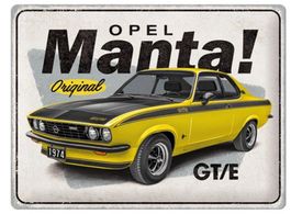 Opel Manta GT/E Hängeschild Blechschild Wandbild 30x40cm