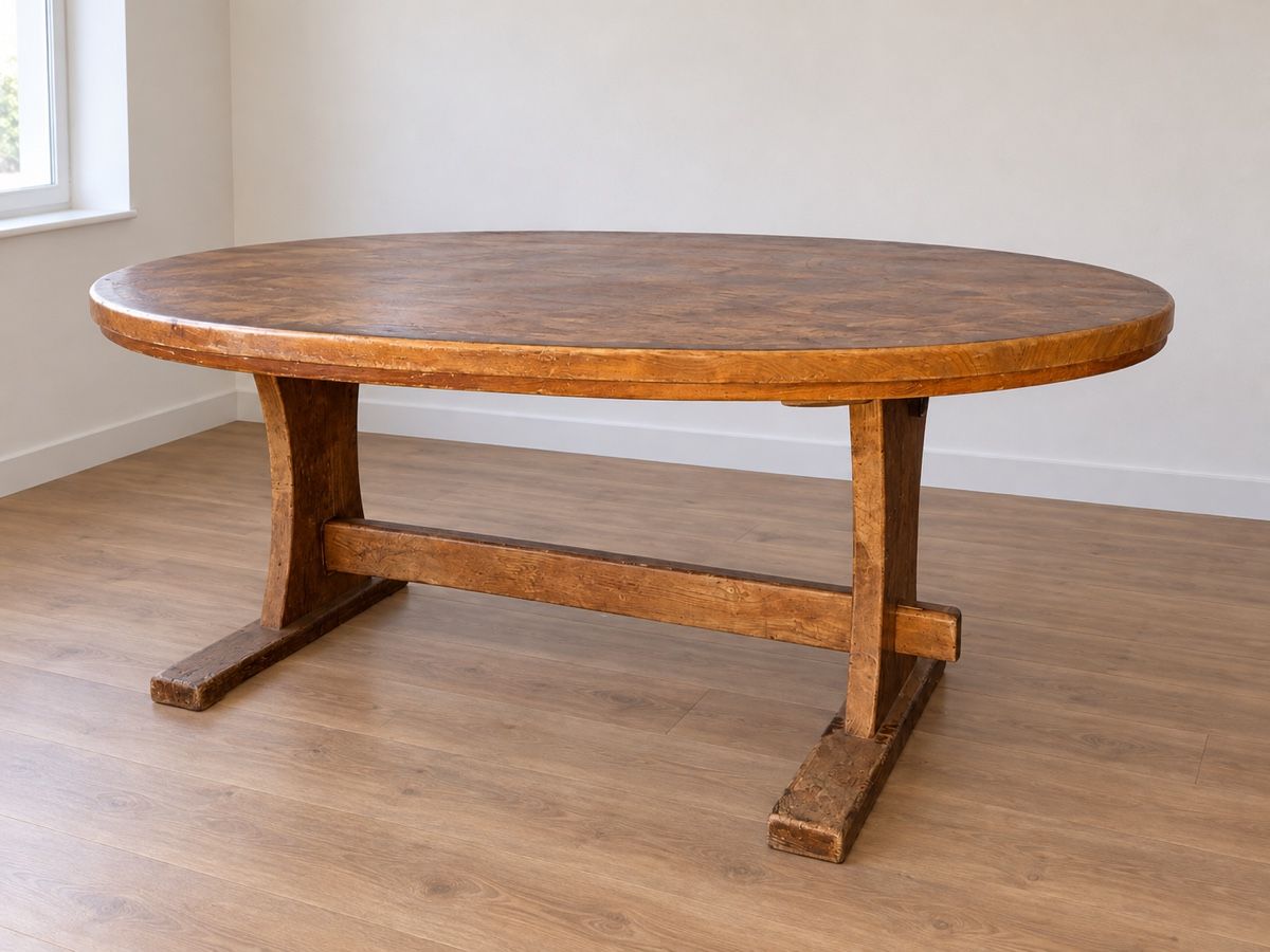 Tavoli: Superbe table en bois massif  – Usato da Sierre venduto da OCNL