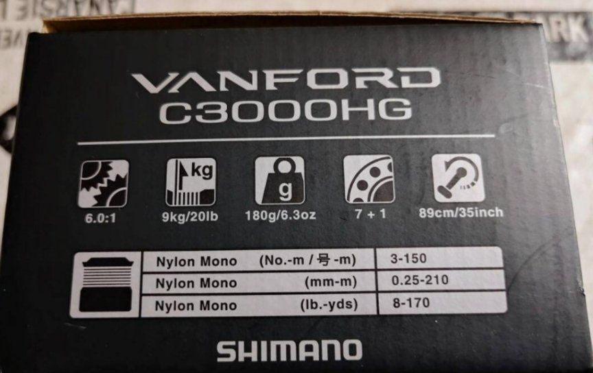 Shimano Tamburi & Mulinelli: Shimano Vanford Rolle mit Schnur – Usato da Bühler venduto da Idre2017 4