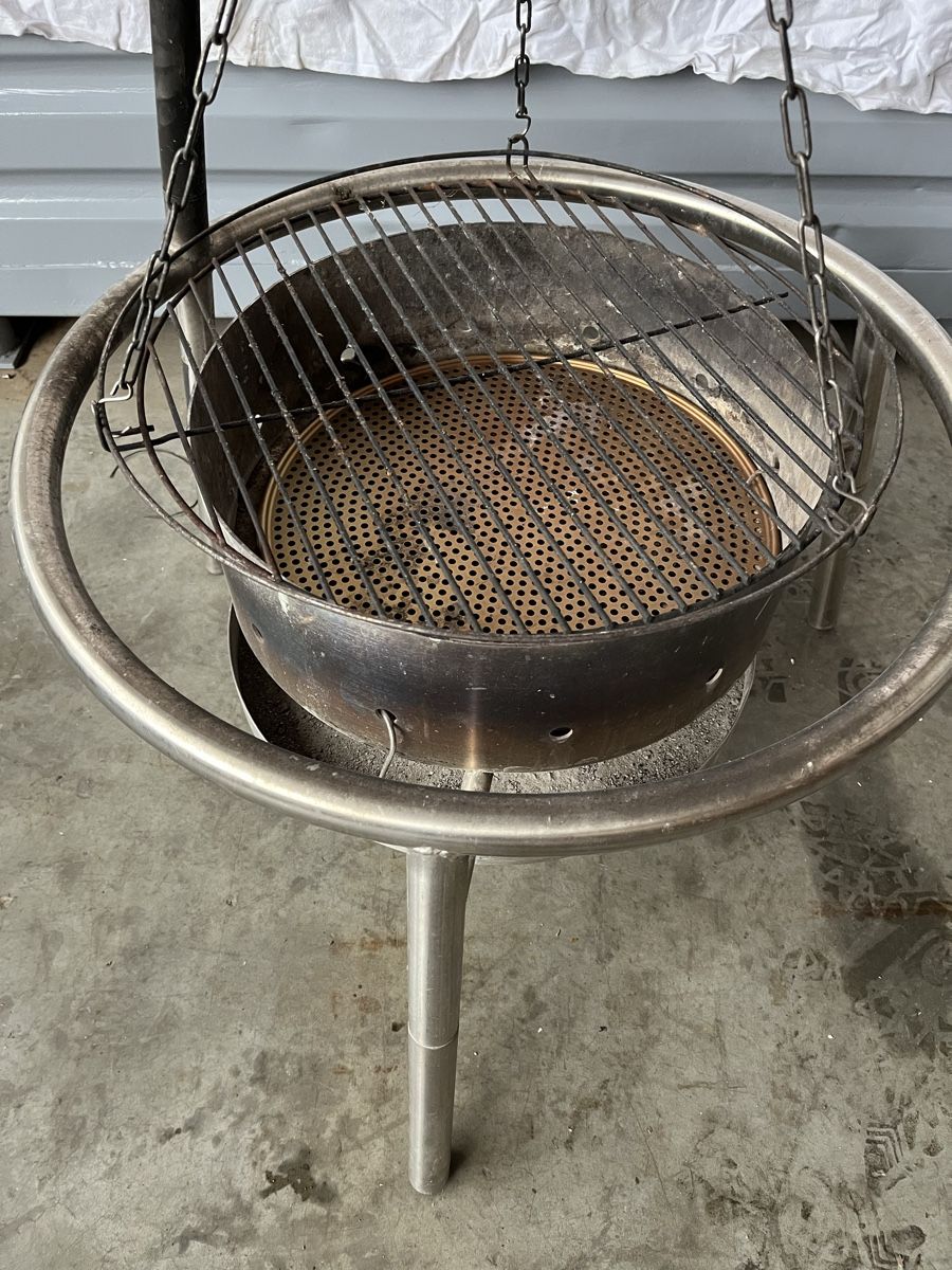 Bracieri: Feuerschale mit Grillrost, Rostfrei Inox – Usato da Schötz venduto da RcK1994 1