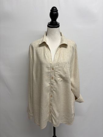 Friends like These Bluse aus Leinen beige 42 Viskose