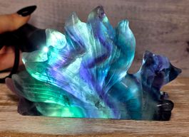Regenbogen Fluorit Fuchs 565g