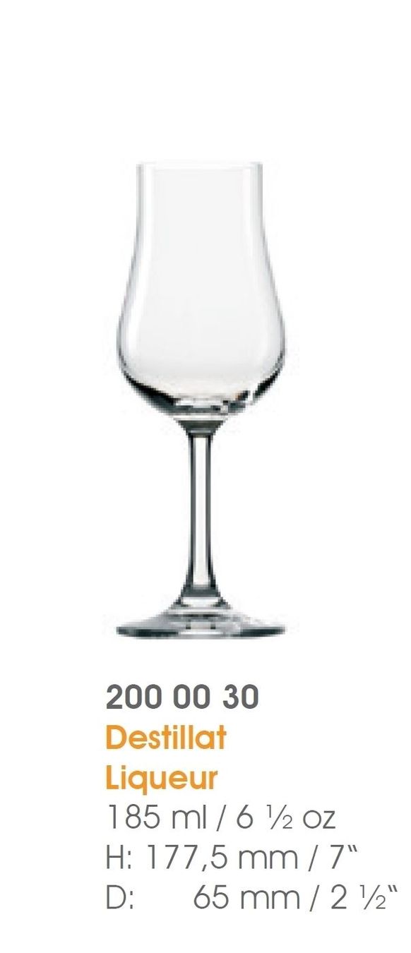 Bicchieri: Glas, CLL, 6x  Destillatgläser, 185 – Nuovo e nell'imballaggio originale da Wettingen venduto da kochshop 1