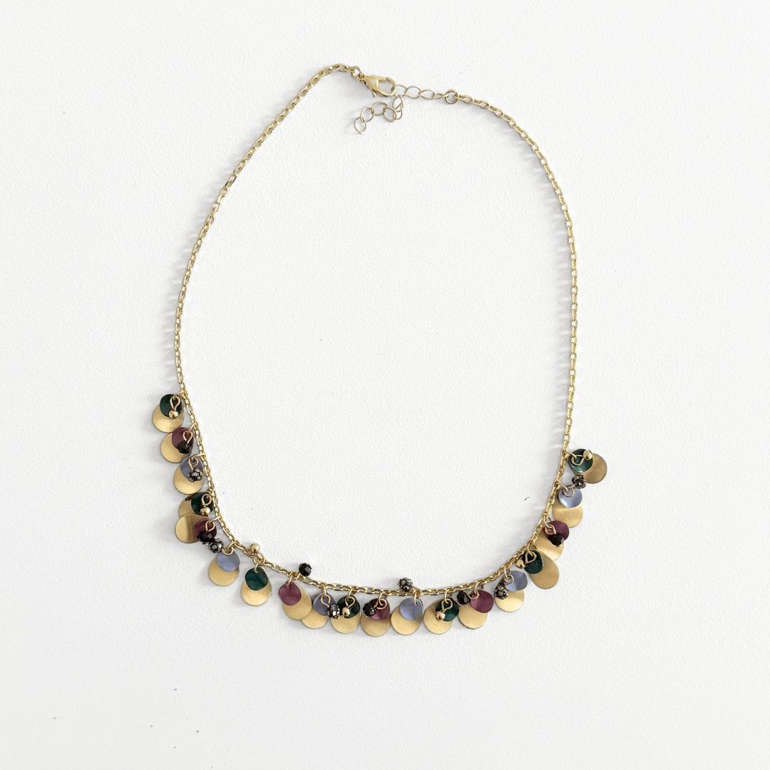 Catenine: Collier Doré avec Couleurs – Usato da Vevey venduto da secondlifevevey