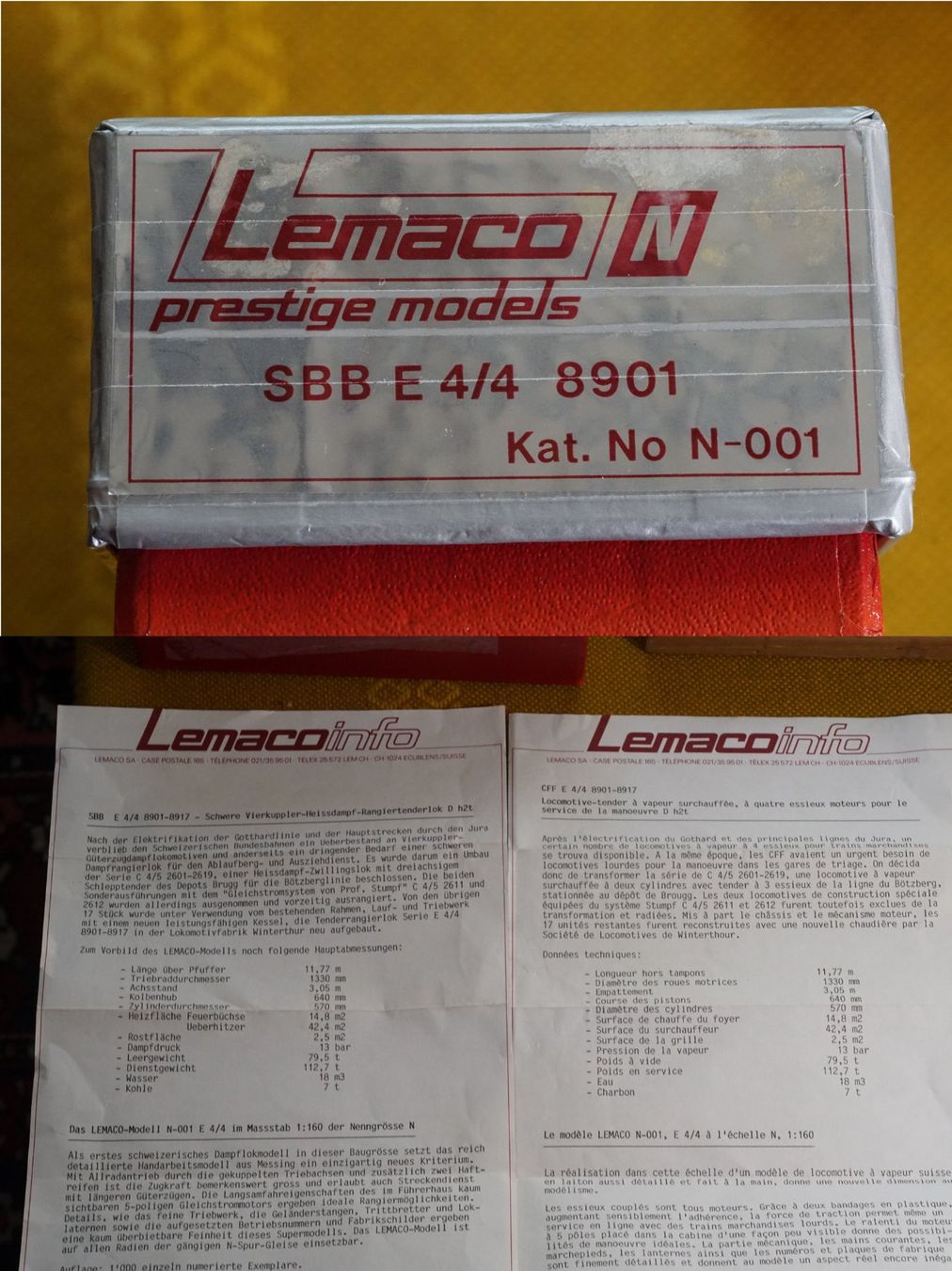 Lemaco Modelleisenbahnen: Lemaco SBB E 4/4 8901 Spur N – Gebraucht aus Gränichen von iknow 7