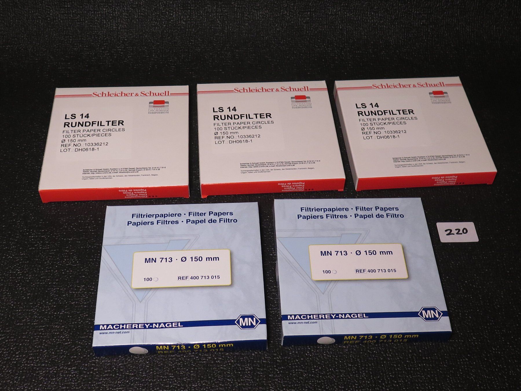 Sanitari: 5x Schleicher + MN 150mm Filterpapier, NEU – Nuovo (secondo la descrizione) da Basel venduto da Deko1
