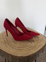 Bershka Stiletto Pumps Rot Gr. 38