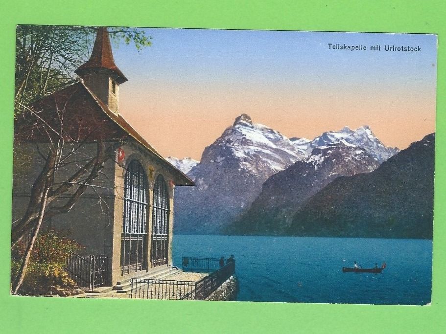 Cartoline postali: Tellskapelle mit Urirotstock – Usato da Zürich venduto da t24_de