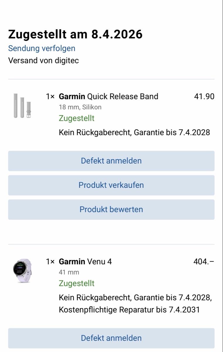Garmin Uhren: Garmin Venu 4 (Silber, 41mm) – Gebraucht aus Langenthal von Loeffel89 6