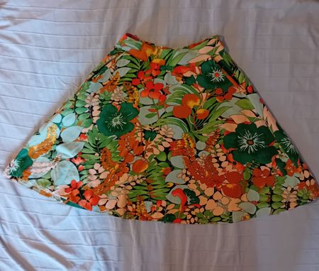 King Louie Skirt Floral Print Size S