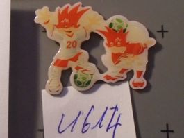 1 Fussball Pin - Maskottchen Figur Selten (U614)