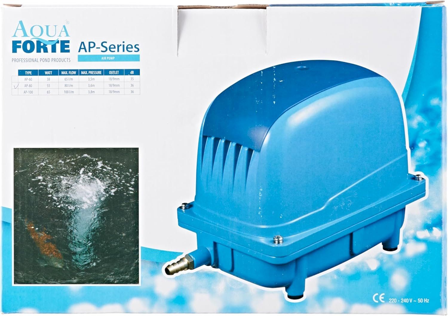 Pompes et pièces: AquaForte Luftpumpe AP-80 – Neuf avec emballage d'origine à Bottighofen par zaap 8