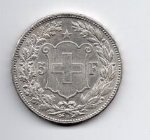 (791) Schweiz, 5 Franken, 1890, top stgl