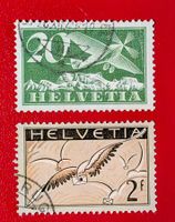 FLUGPOST 4Z FLUGZEUG 1937 13Z TAUBE 1935 GESTEMPELT