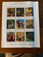 Gambia Briefmarken 125 Jahre Metropolitan Museum 1995 D4