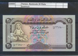 Yemen, "Banknote - 20 Rials", bankfrisch
