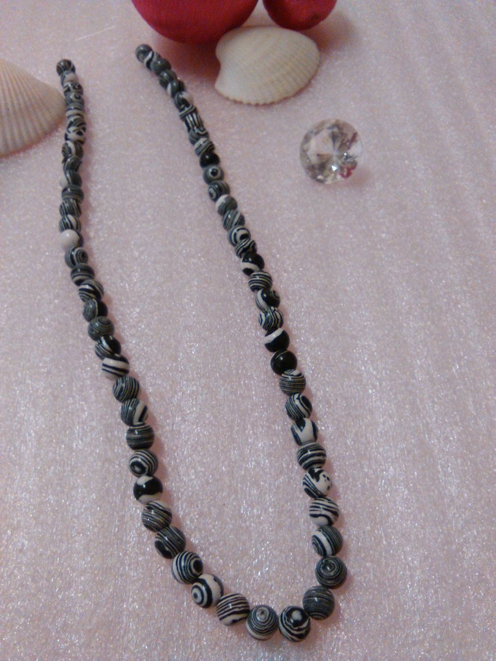 Colliers: STRAND KETTE ODER 2 ARMBÄNDER; MALAQIET – Neuf (Voir description) à Basel par bijoutrie_4 5