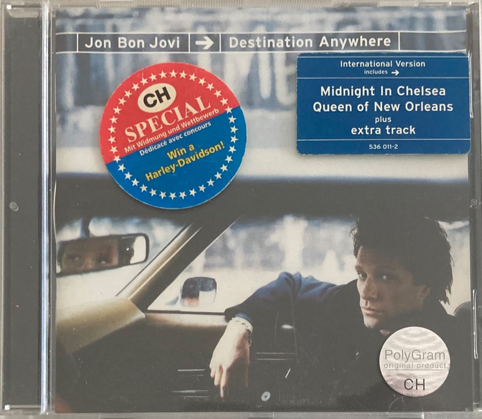 CD: BON JOVI - CDESTINATION ANYWHERE – Usato da Poliez-Pittet venduto da Newtown-Records