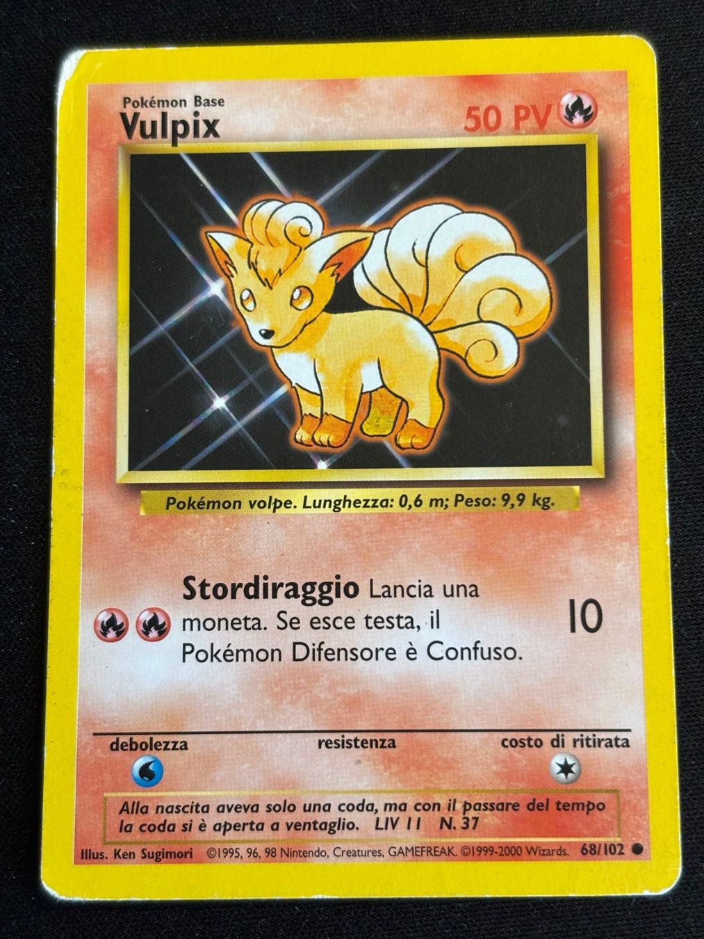 Pokémon Carte collezionabili: Pokemon Vulpix - Base set 68/102 - Italiano – Usato da Bern venduto da Big_GS