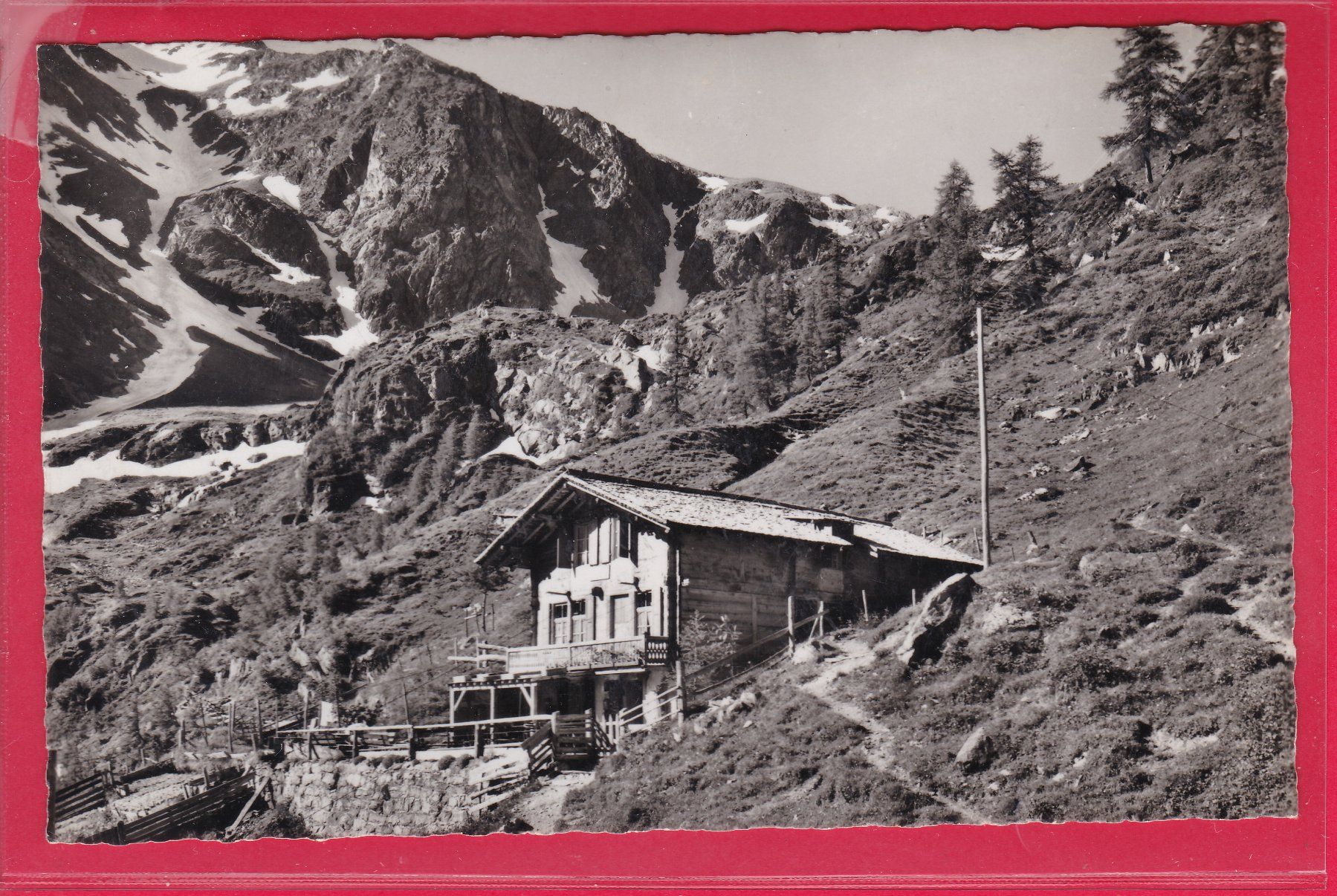 Cartoline postali: GASTHAUS GFÄLLALP AM LÖTSCHENPASS – Usato da Oberrieden venduto da Gebirgsstelze