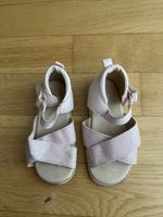 H&M Sommer Sandale rosa Glitzer, Grösse 23, für Mädchen