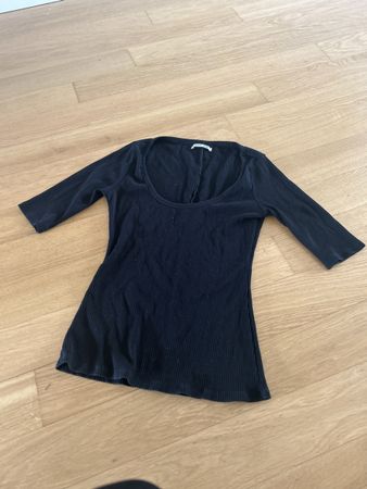 Reformation Black Bluse