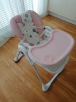 Pink Plastic Baby High Chair – Used, Works Well