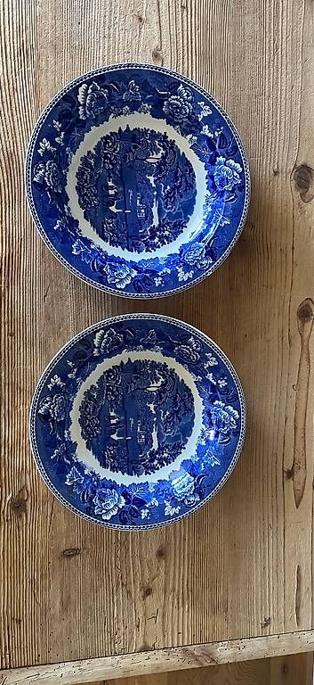 Assiettes: Blau weisse Teller  – D'occasion à Oberdiessbach par 08Charly 1