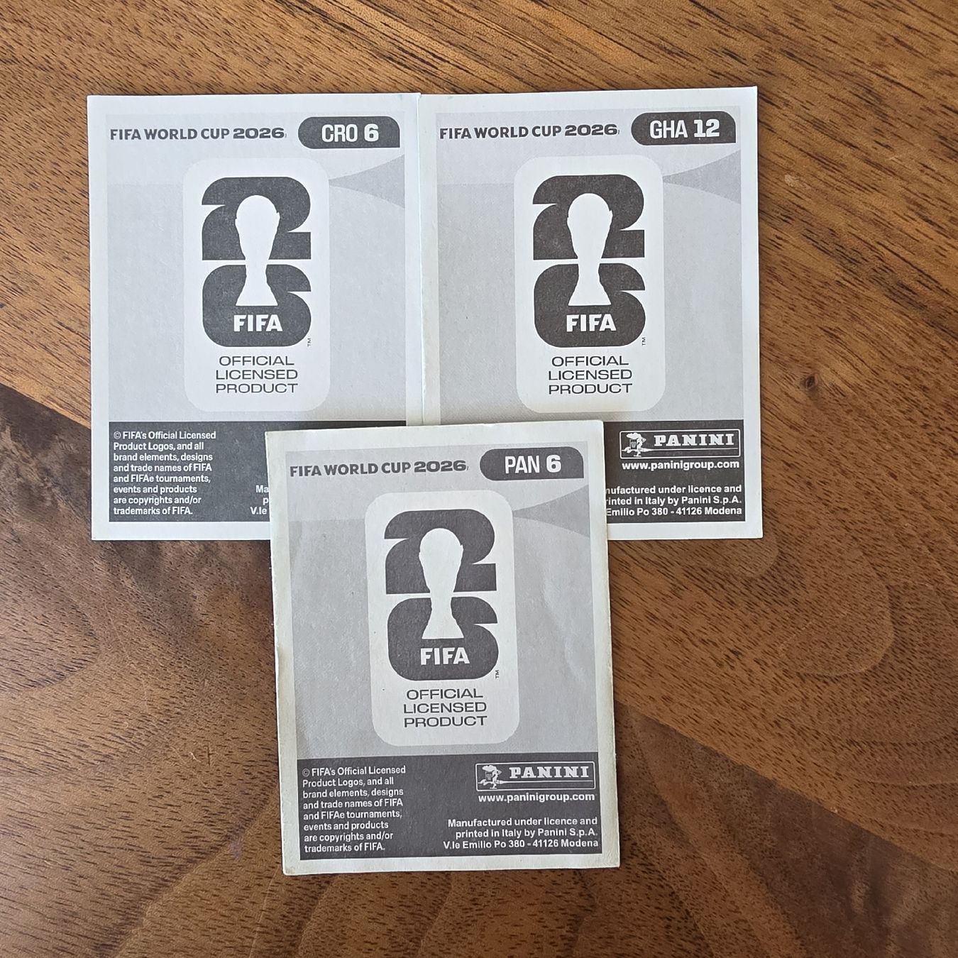 Panini Carte collezionabili: Panini dreier Set CRO6, GHA12 ,PAN6 – Nuovo e nell'imballaggio originale da Buchs AG venduto da LogoParts 1