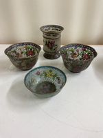 4 asiatische Schüsseln
