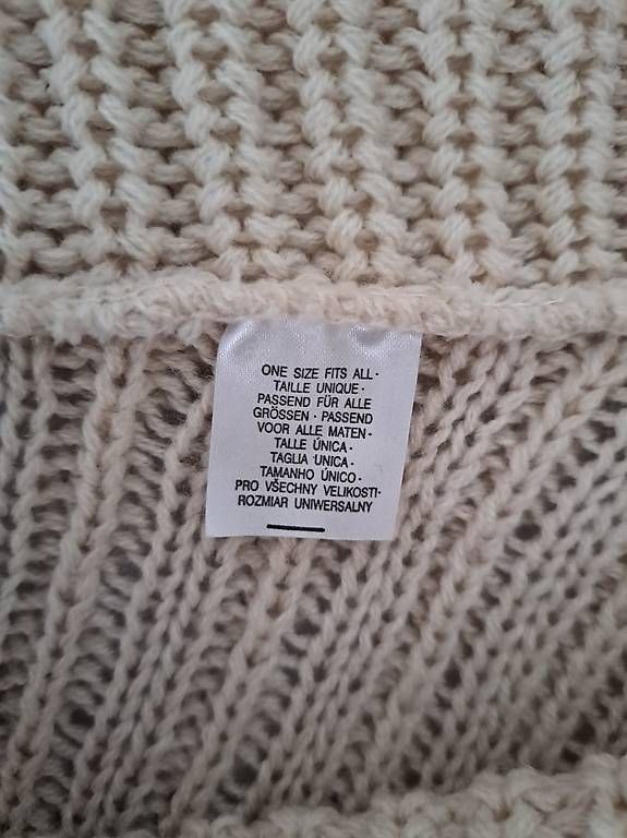Altro in Moda donna: Gestrickter Poncho Creme/offwhite Fransen - Taille Unique – Usato da Winterthur venduto da ste_jhr6 3