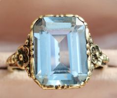 Jugendstil✨Antiker Spinell 14ct 585 Gold Ring