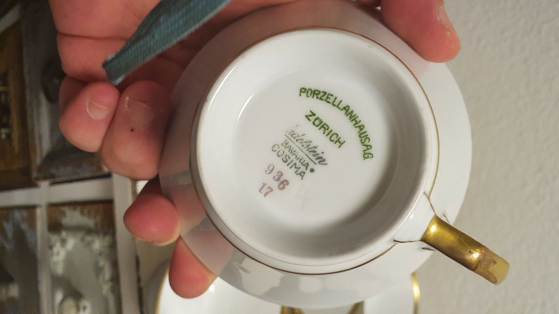 Set di piatti: Antikes-Kaffee Tafelservice Edelstein – Usato da Zürich venduto da Melossoap 6