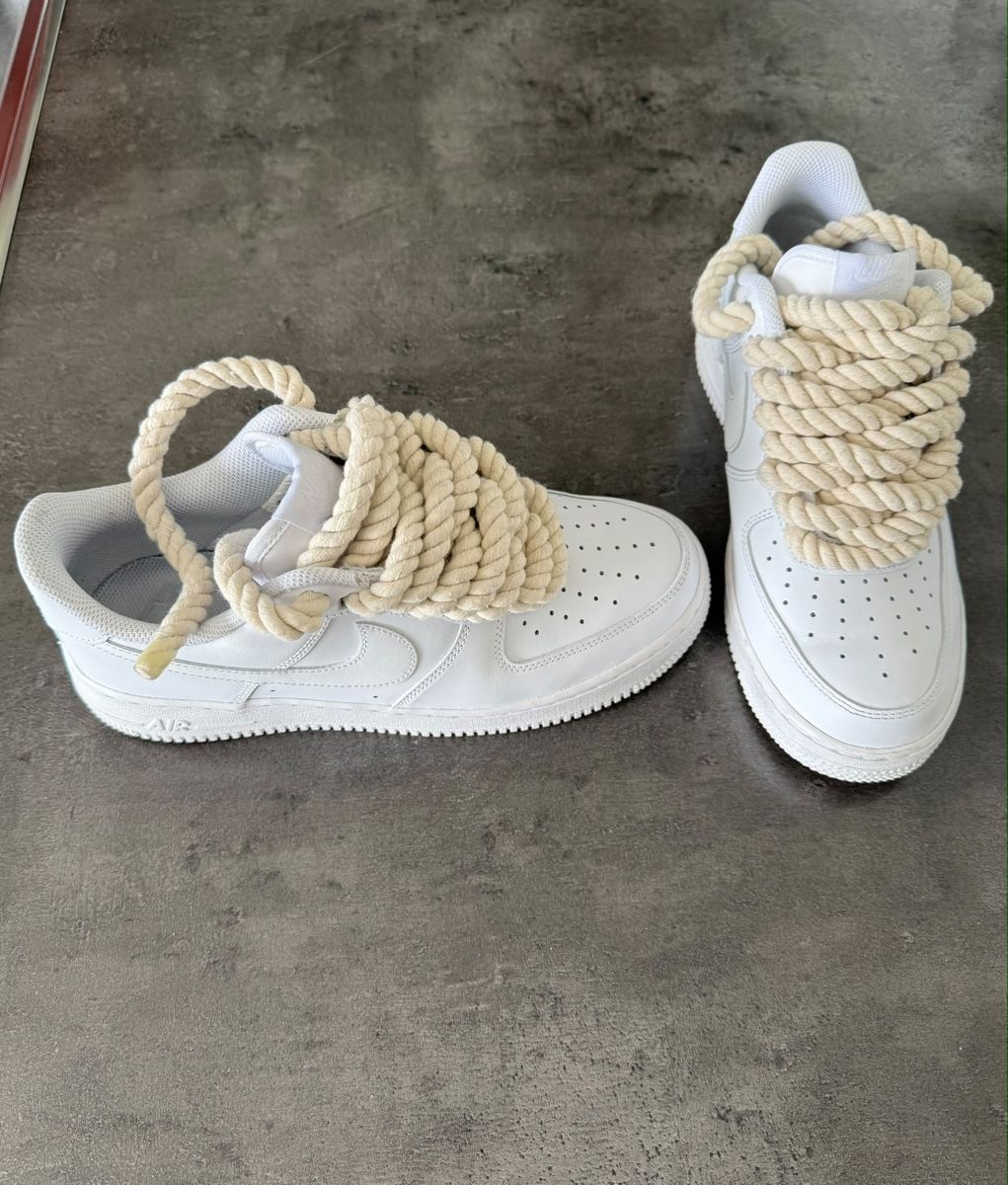 Scarpe da uomo: Nike Air Force 1 -Rope Laces – Usato da Fontaines NE venduto da iness100