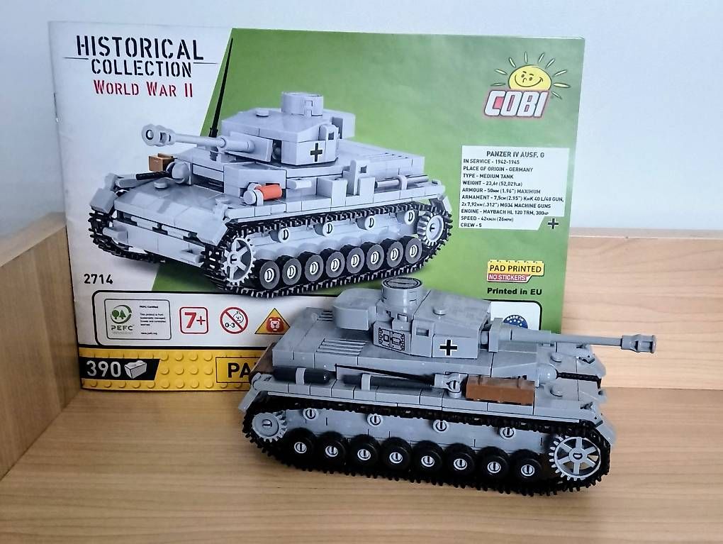 COBI 2714 - Historical Collection, WWII, Panzer IV Ausf. G, (Neu ...