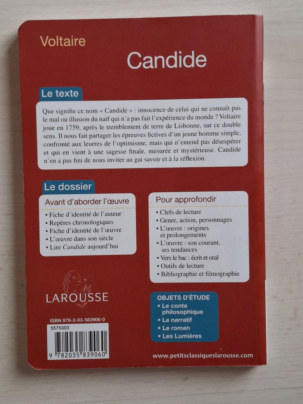 Libri: Voltaire - Candide, Petits Classiques Larousse – Usato da Walterswil SO venduto da mel_5b2h 1