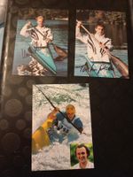 Kanu/Kajak - 3x Olympiasieger -signierte Autogrammkarten set