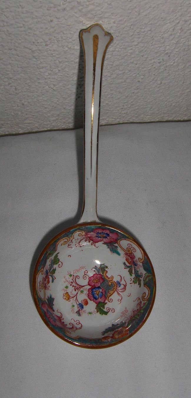 Cucchiai: Dekorative Schöpfkelle/Schöpflöffel mit Blumenmuster – Usato da Dübendorf venduto da alracfo 1