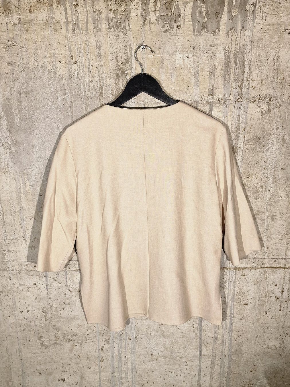 Gerry Weber Camicette: Gerry Weber Bluse, beige Leinenoptik, Grösse 38, Sommer – Usato da Affeltrangen venduto da Szafaoli 5