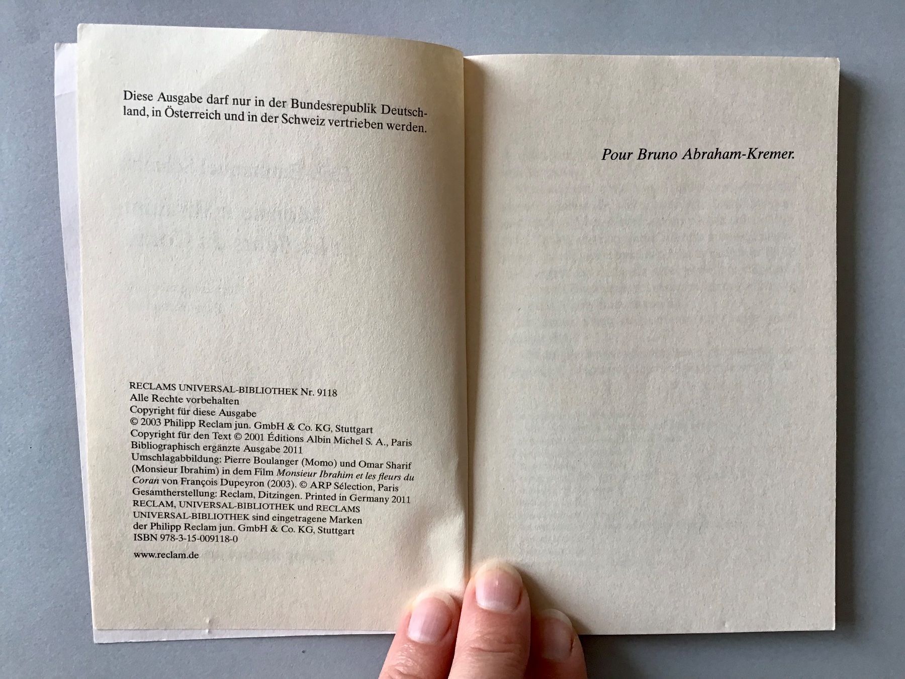 Libri: Éric-Emmanuel Schmitt: M. Ibrahim et les fleurs du Coran – Usato da Bubendorf venduto da Alpenheidi 4